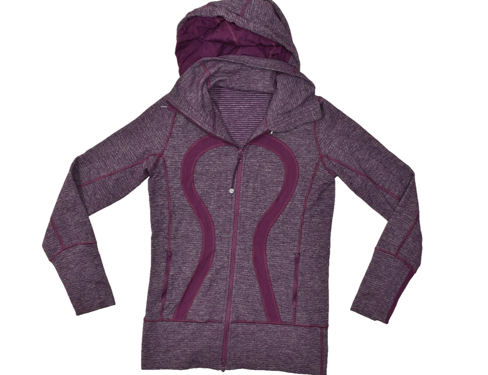 lululemon athletica Heathered Plum Hooded Zip Jacket